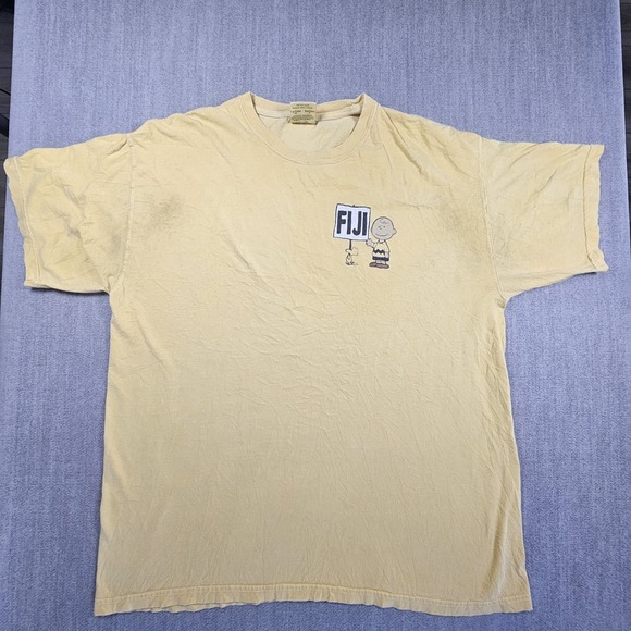 Confort Colors Other - Confort Colors VTG Men's T-Shirt  Yellow Snoopy Short Sleeve Sz XL